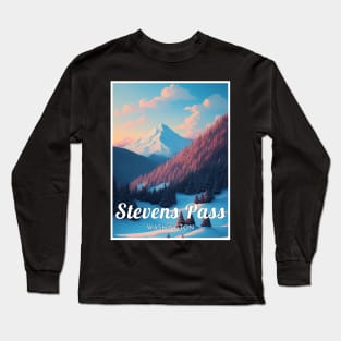 Stevens pass ski - Washington usa Long Sleeve T-Shirt